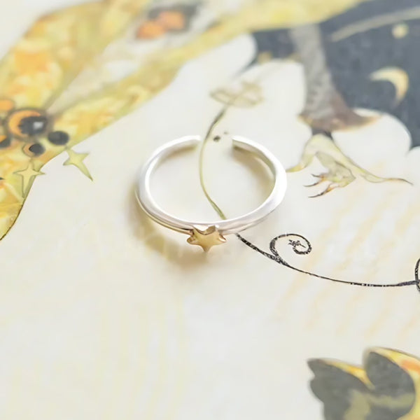 One Small Star, handmade S925 silver ring